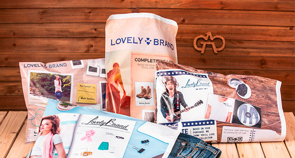 Lovely Brand custom printed packaging